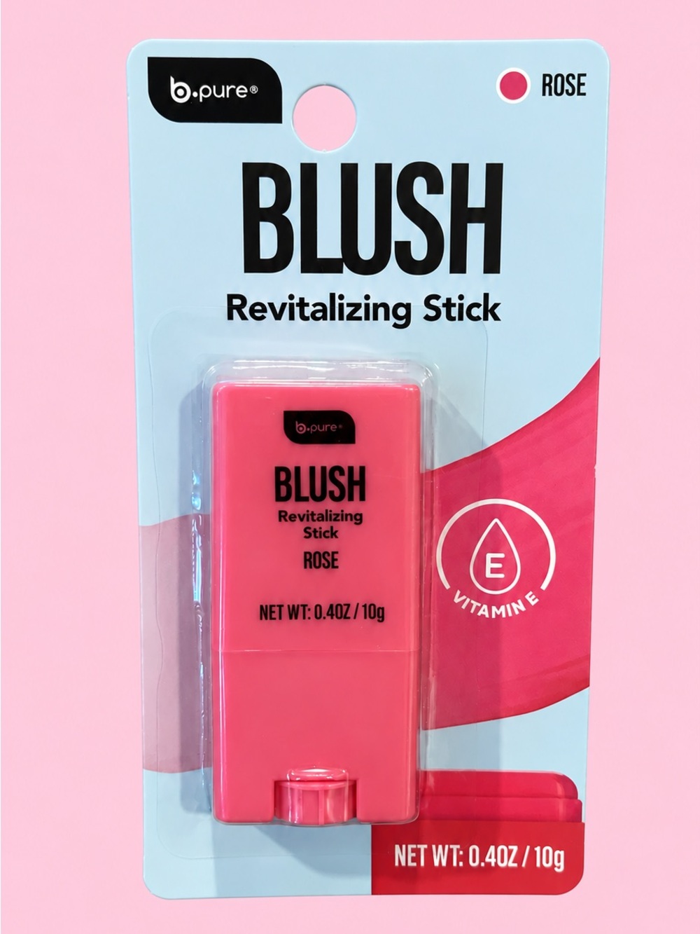 b.pure Blush Revitalizing Stick Rose Vitamin E